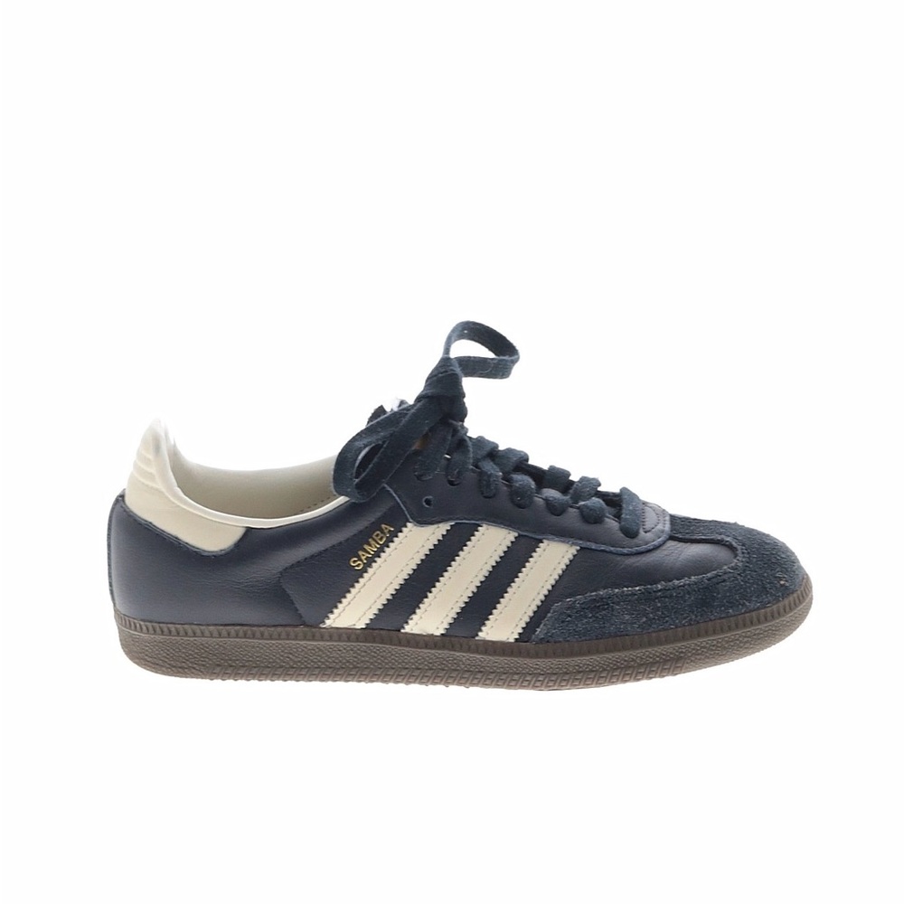 Adidas Samba Dark Blue and Cream Shoes